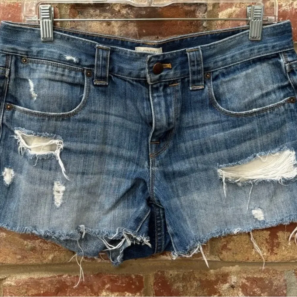 J.Crew Factory Denim Cut‎ Off Shorts Women’s Size 28